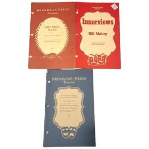 Broadman Press 1960s Religious Skits Plays Booklet 3 Pack Easter Dramatization